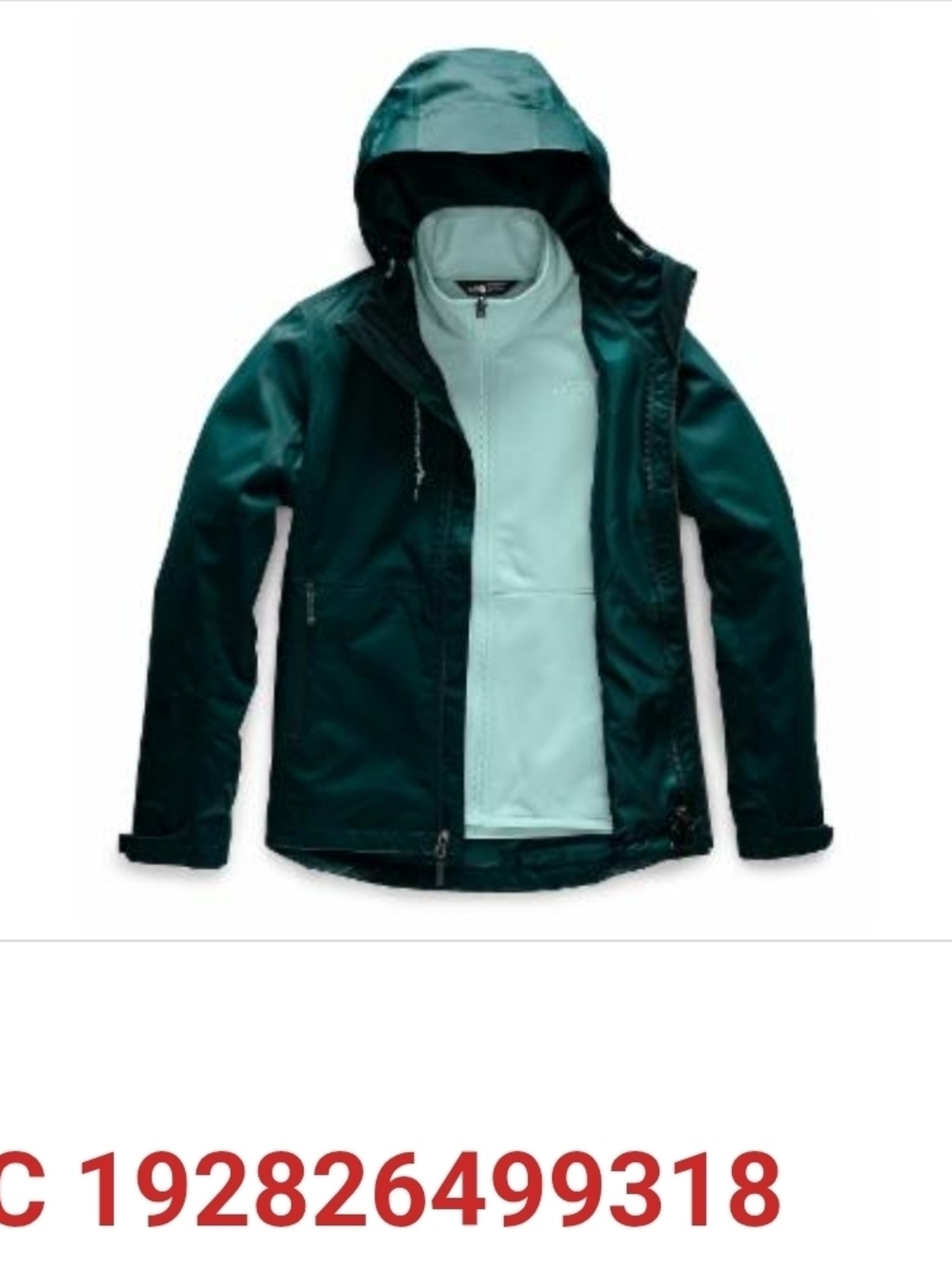 The North Face Women's Teal & Mint Ski Jacket